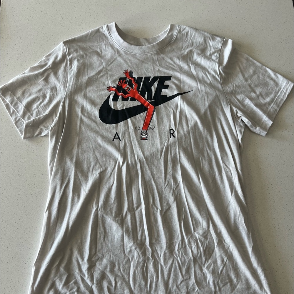 Nike White T-Shirt with Black Logo